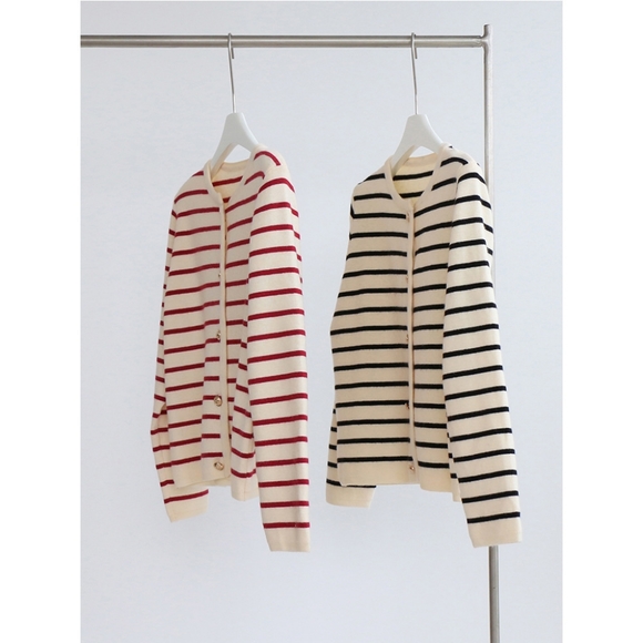 Last one!!! French Strip Sweater Cardigan - Picture 9 of 9